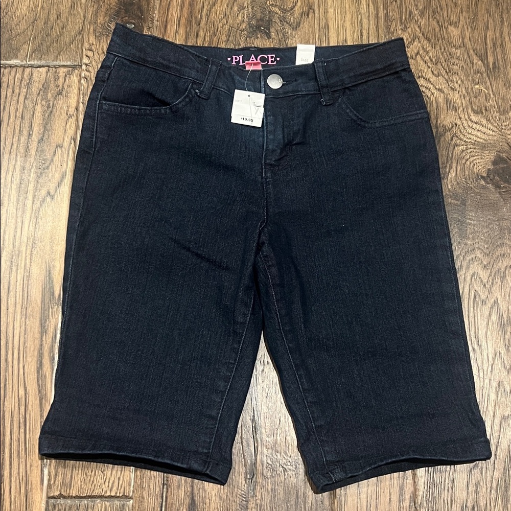 The Children's Place Navy Denim Shorts